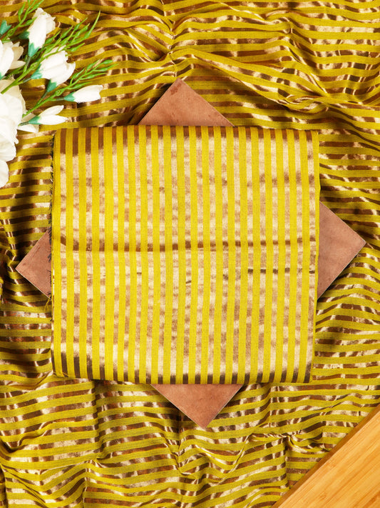 Light Green Four Peddle Weave Maheshwari Silk Suit Set