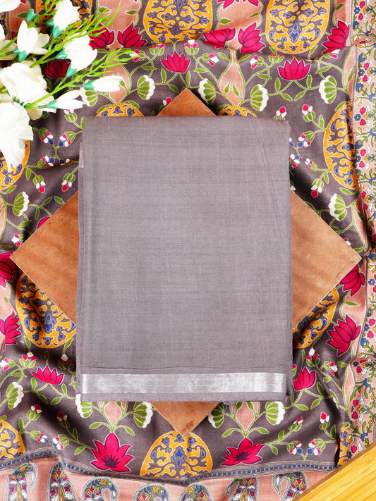 Gray Organic Linen Suit Set