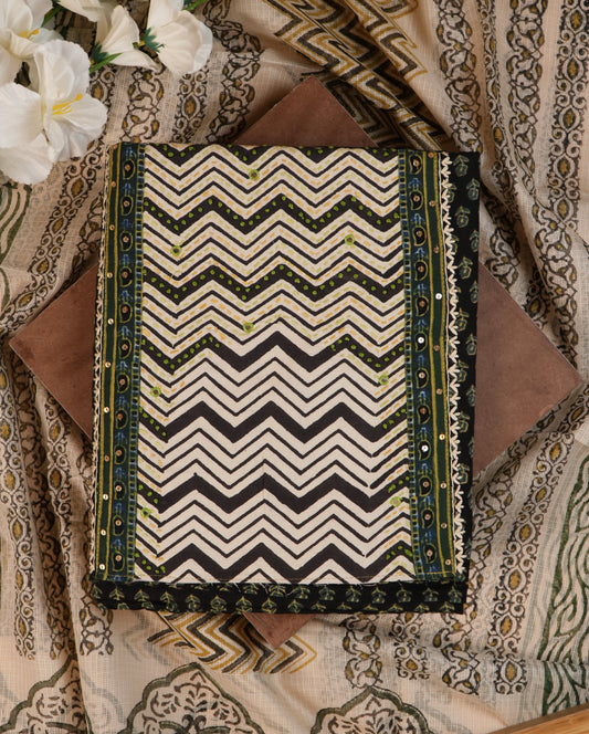 Organic Cotton Ajrakh Print Suit Set