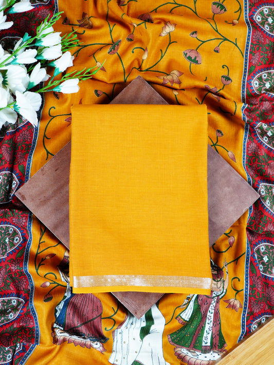 Mustard Organic Linen Suit Set