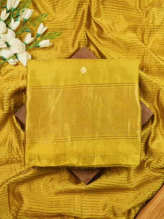 Yellow Kanjivaram Silk Banarasi Suit Set