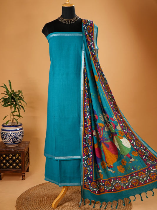 Firozi Organic Linen Suit Set